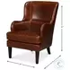 Whitney Newark Brown Leather Chair