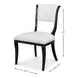 Trophy Taupe and Black Performance Fabric Upholstered Side Chair Set of 2