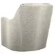 Glenhaven Beige Clean Lines Upholstered Swivel Chair