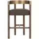 Marcelo Eglinton Espresso Upholstered Bar Stool