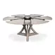 Casual Jupe Moonskin 86" Extendable Round Dining Table
