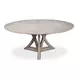 Casual Jupe Moonskin 86" Extendable Round Dining Table