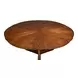 Casual Jupe Dark Walnut 86" Extendable Round Dining Table