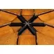 Casual Jupe Tobacco Brown 86" Extendable Round Dining Table