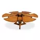 Casual Jupe Tobacco Brown 86" Extendable Round Dining Table
