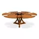 Casual Jupe Tobacco Brown 86" Extendable Round Dining Table