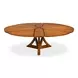 Casual Jupe Tobacco Brown 86" Extendable Round Dining Table