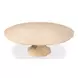 Giselle Jupe Bleached Oak 71" Extendable Round Dining Table