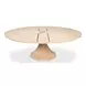 Giselle Jupe Bleached Oak 71" Extendable Round Dining Table