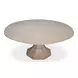Giselle Jupe Moonskin 71" Extendable Round Dining Table