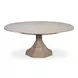Giselle Jupe Moonskin 71" Extendable Round Dining Table