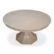 Giselle Jupe Moonskin 71" Extendable Round Dining Table