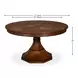 Giselle Jupe Palladio 71" Extendable Round Dining Table