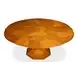 Giselle Jupe Tobacco Brown 71" Extendable Round Dining Table