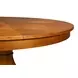 Giselle Jupe Tobacco Brown 71" Extendable Round Dining Table
