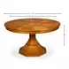 Giselle Jupe Tobacco Brown 71" Extendable Round Dining Table