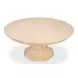 Giselle Jupe Bleached Oak 86" Extendable Round Dining Table