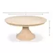 Giselle Jupe Bleached Oak 86" Extendable Round Dining Table