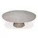 Giselle Jupe Moonskin 86" Extendable Round Dining Table