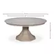 Giselle Jupe Moonskin 86" Extendable Round Dining Table
