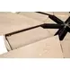 Tower Jupe Bleached Oak and Hammered Iron 71" Extendable Round Dining Table