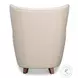 Lombard Crystal White Leather Wing Chair