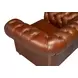 Savile Dark Brown Leather Upholstered Lounge Chair