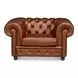 Savile Marseile Dark Brown Leather Living Room Set