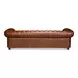 Savile Marseile Dark Brown Leather Living Room Set