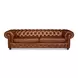 Savile Marseile Dark Brown Leather Living Room Set