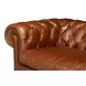 Savile Marseile Dark Brown Leather 103" Sofa