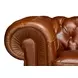 Savile Marseile Dark Brown Leather 103" Sofa