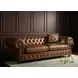 Savile Marseile Dark Brown Leather 103" Sofa