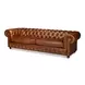 Savile Marseile Dark Brown Leather Living Room Set