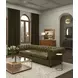 Savile Britian Green Leather 103" Sofa