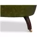 Bastian Britain Green Leather Upholstered Armchair
