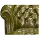 Bastian Britain Green Leather Upholstered Armchair