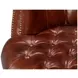 Bastian Newark Brown Leather Upholstered Armchair