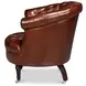 Bastian Newark Brown Leather Upholstered Armchair