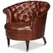 Bastian Newark Brown Leather Upholstered Armchair
