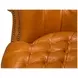 Bastian Tan Brown Leather Upholstered Armchair