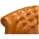 Bastian Tan Brown Leather Upholstered Armchair