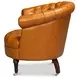 Bastian Tan Brown Leather Upholstered Armchair