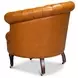 Bastian Tan Brown Leather Upholstered Armchair