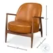 Pindar New Tan Leather Arm Chair