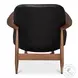 Pindar Onyx Black Leather Arm Chair