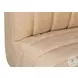 Denys Cappuccino White Leather Sofa