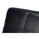 Wylam Onyx Black Leather Upholstered Accent Chair