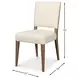 Bauhaus Beige Light Oak Upholstered Dining Chair Set of 2