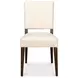 Bauhaus Beige Dark Oak Upholstered Dining Chair Set of 2